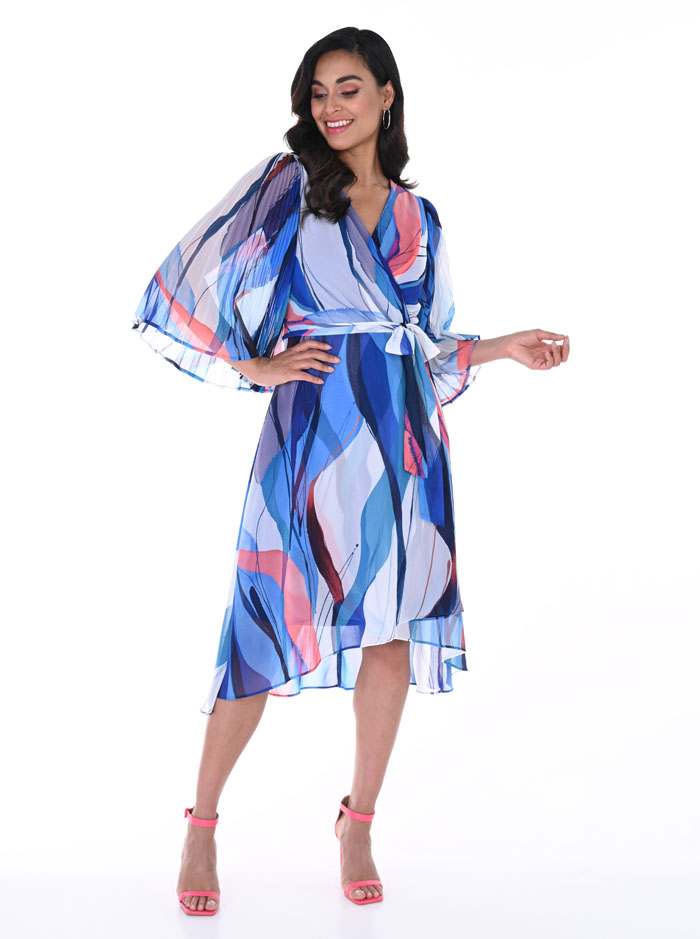 246102 Dress - Blue/Multi (Frank Lyman) 